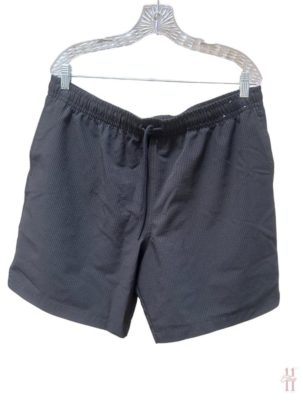 Abercrombie & Fitch Black Ribbed Relaxed Stretch Shorts - Men's XL